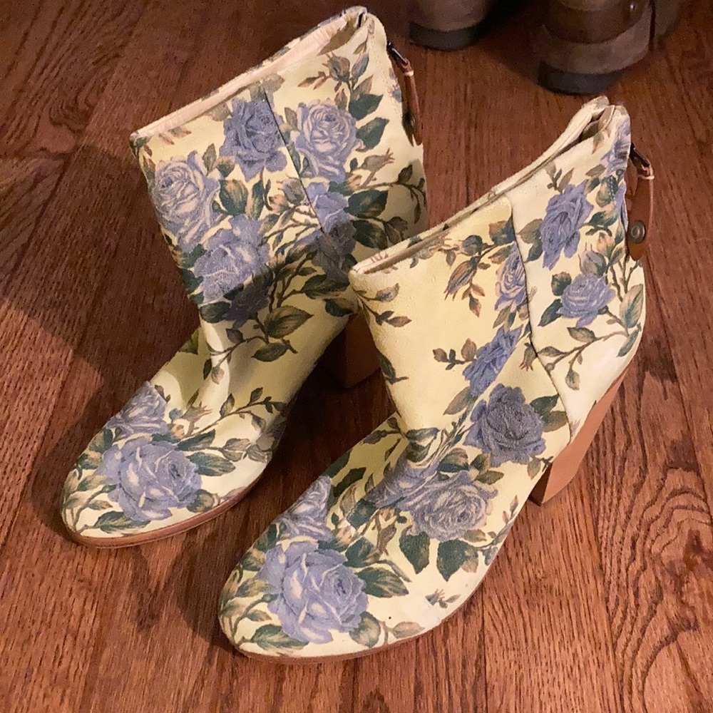 Rag and Bone Floral Booties